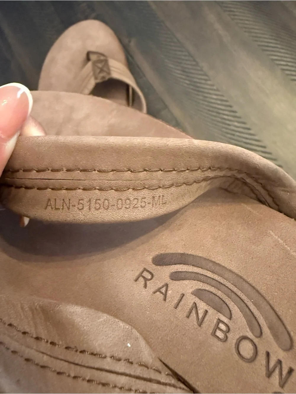 Men’s Rainbow Single Layer Premier Leather w/Arch Support 1